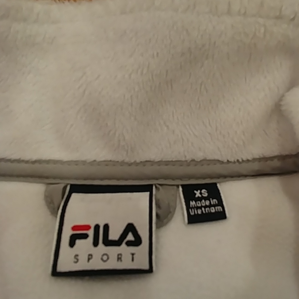 💗CLOSET CLOSE OUT💗
Fila Sport Full Zip Fleece Gray & White Size  XS - Picture 3 of 6